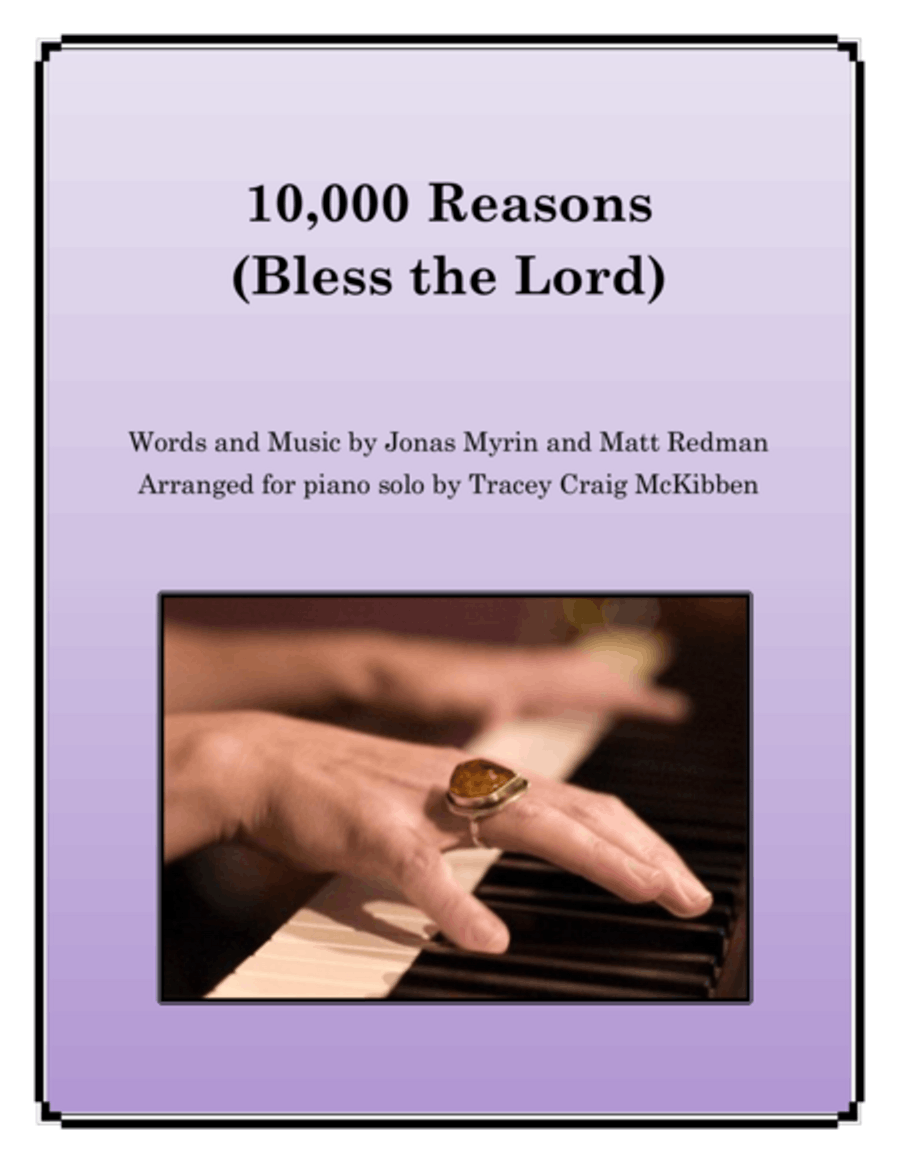 10,000 Reasons (Bless The Lord) Piano Solo scores gallery preview page 1