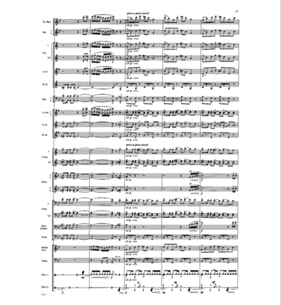 Dawn of a New Day Concert Band scores gallery preview page 30