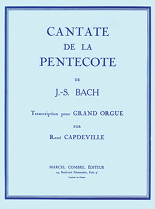 Book cover for Cantate No. 68 de la Pentecote: Aria