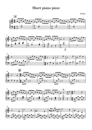 Short piano piece
