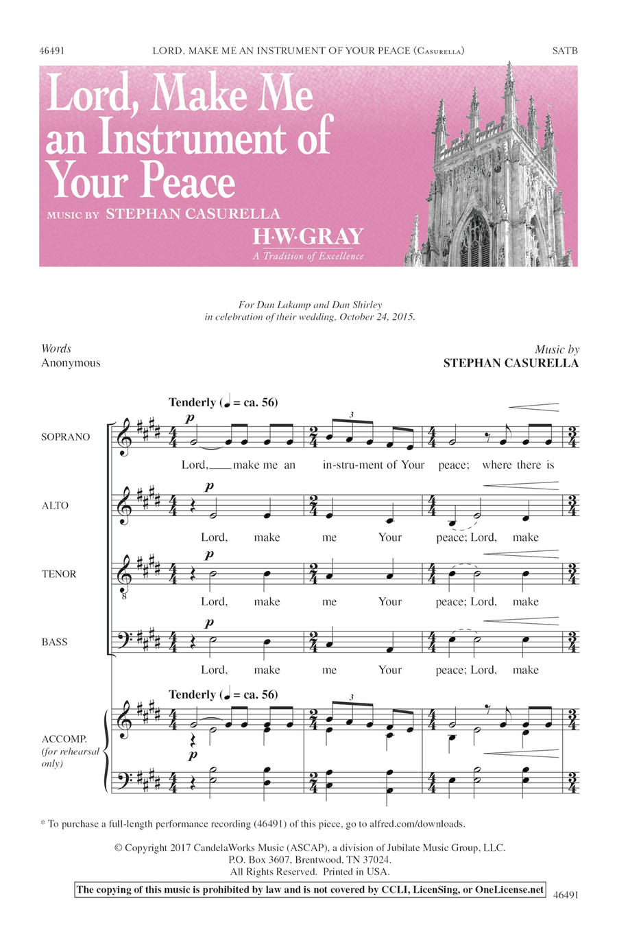 Lord, Make Me an Instrument of Your Peace