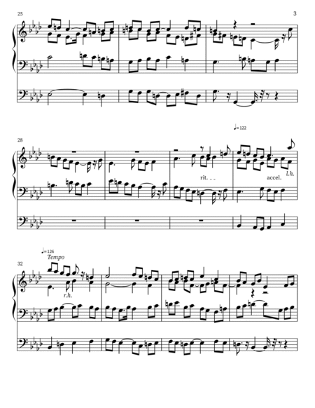 Postlude in f minor for Organ