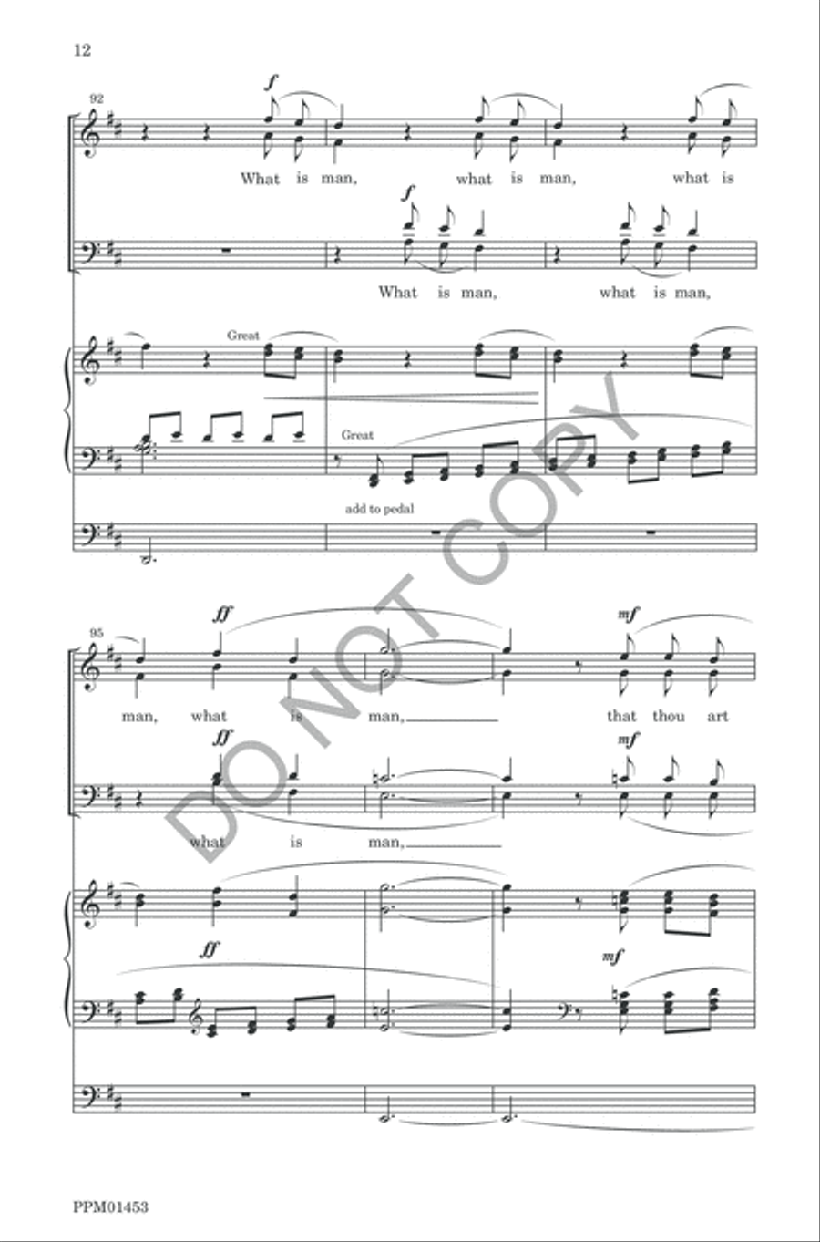 Psalm VIII 4-Part scores gallery preview page 15