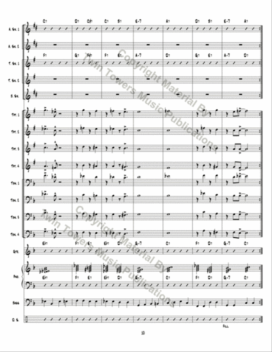 Unnumbered in the Front Unnumbered in the Front Jazz Ensemble scores gallery preview page 11