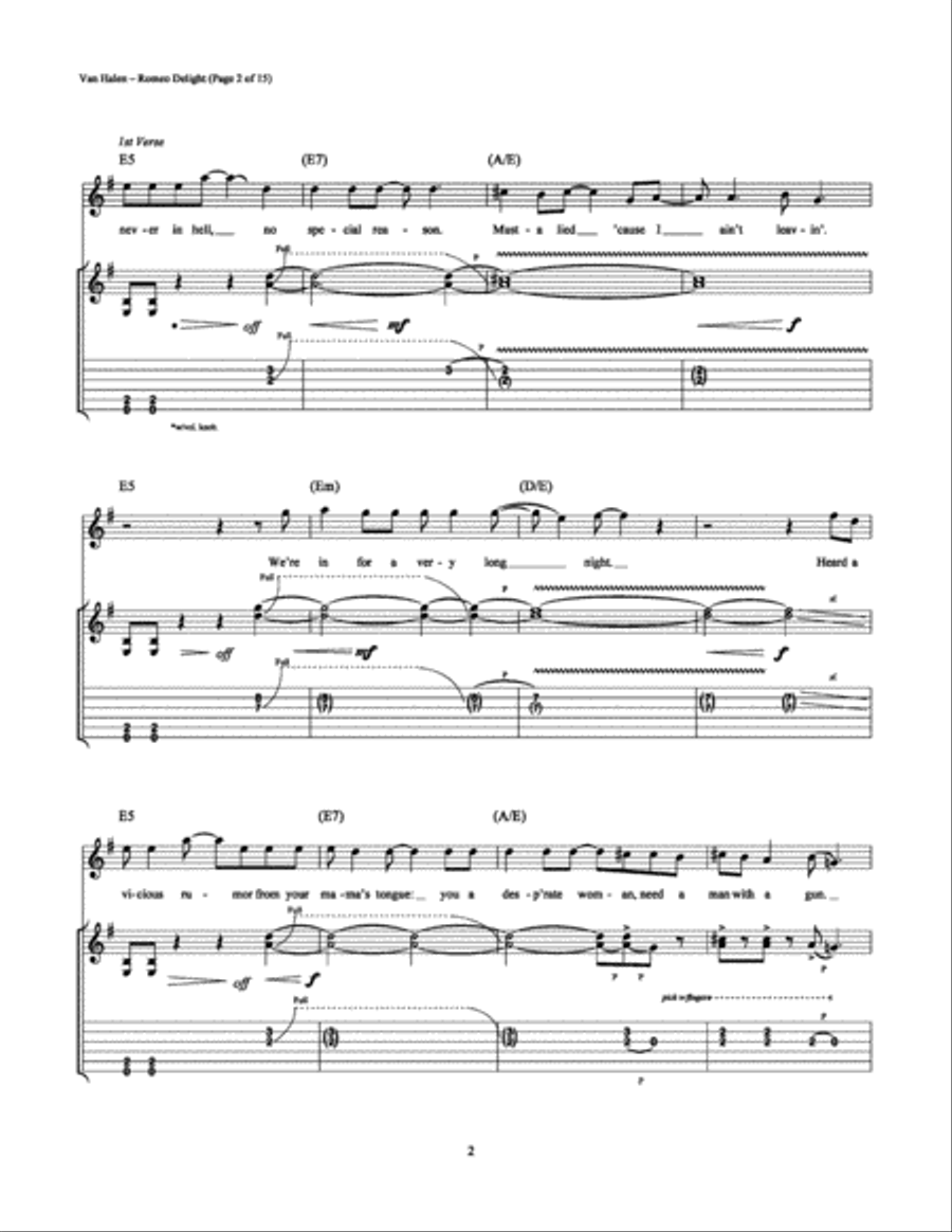 Romeo Delight Romeo Delight Electric Guitar scores gallery preview page 2