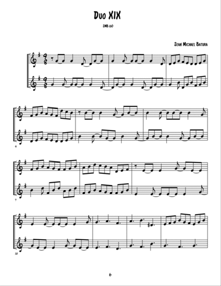Music from the First Age, Volume III (9 duets for flute, recorder, tin whistle and more) Small Ensemble scores gallery preview page 6