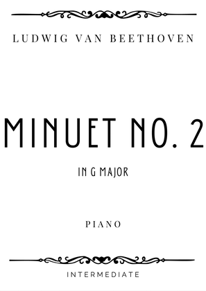 Book cover for Beethoven - Minuet No. 2 in G Major - Intermediate