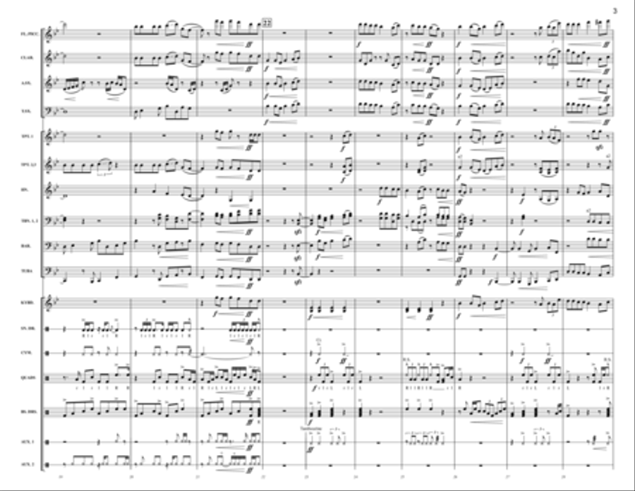 I Ain't Worried Marching Band scores gallery preview page 5