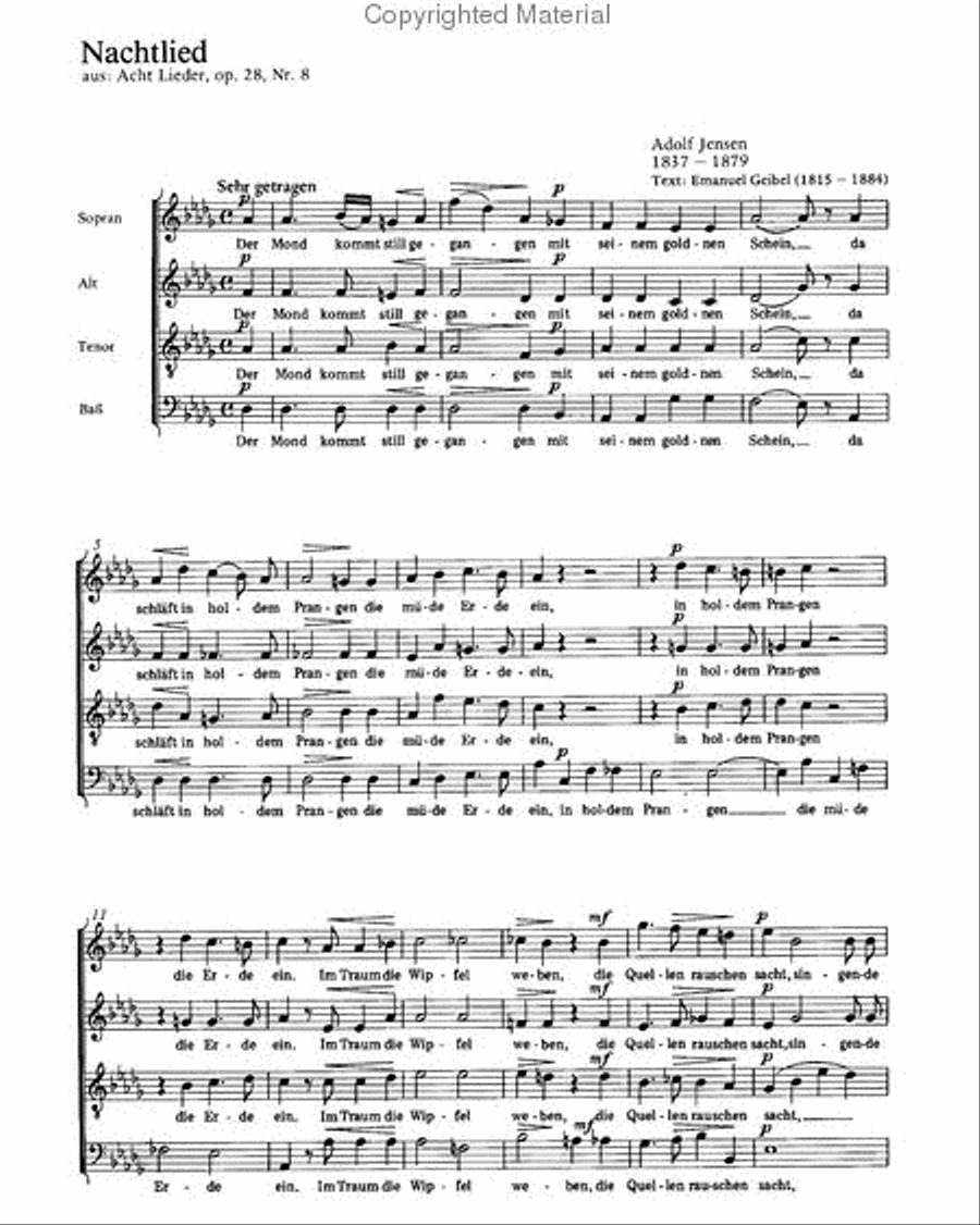 Jensen: Drei Chorlieder Choir scores gallery preview page 3