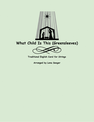 Book cover for What Child is This (two violins and cello)