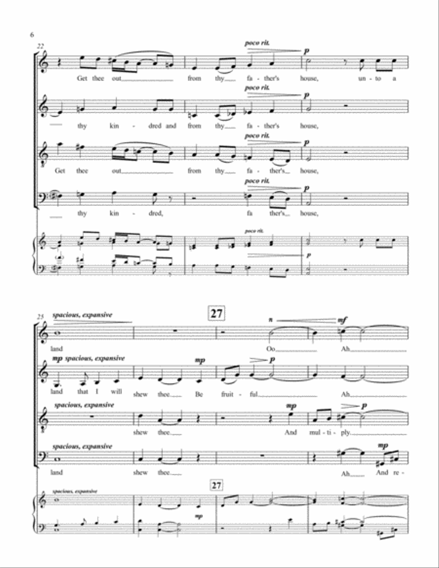 Commissioned and Empowered 4-Part scores gallery preview page 6