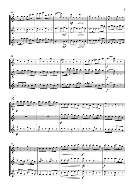 Clarinet Trio - Fa-la-la, Fa-la-la (Bb clarinets) image number null