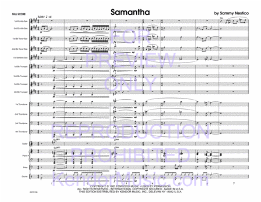 Samantha Samantha Jazz Ensemble scores gallery preview page 2