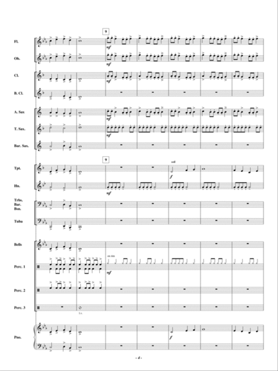 Defeating the Giant Defeating the Giant Concert Band scores gallery preview page 3