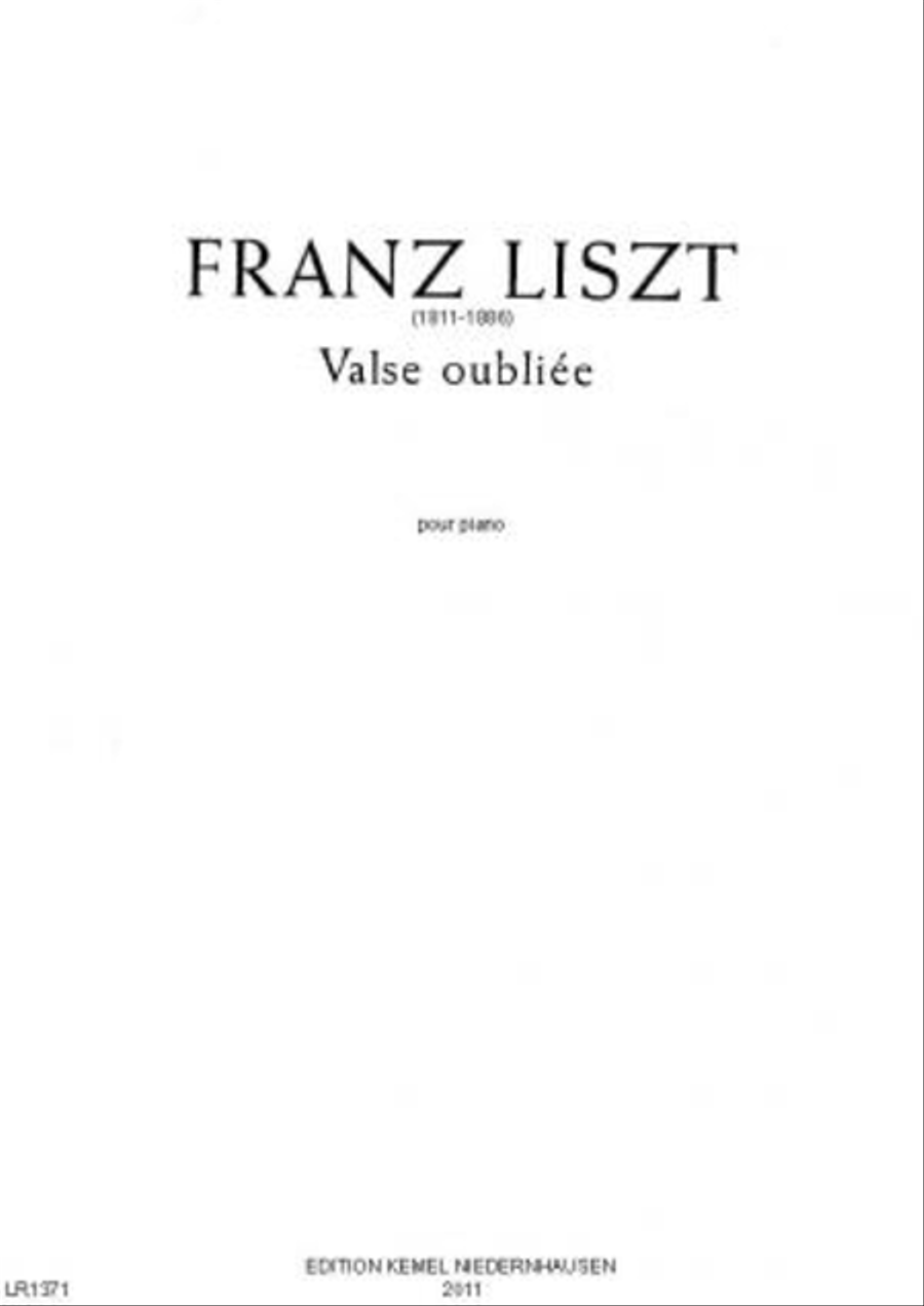 Valse oubliee