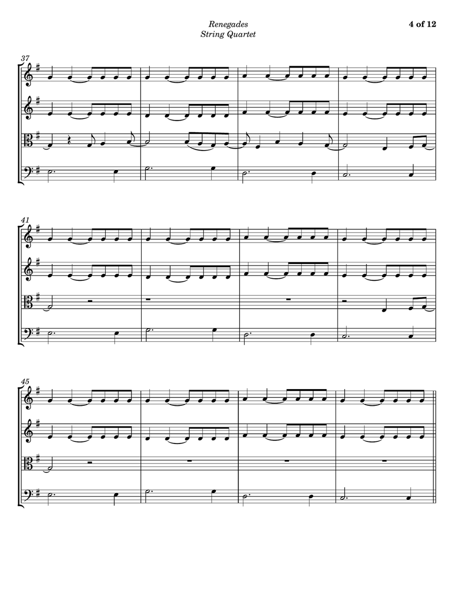 Renegades String Quartet scores gallery preview page 4