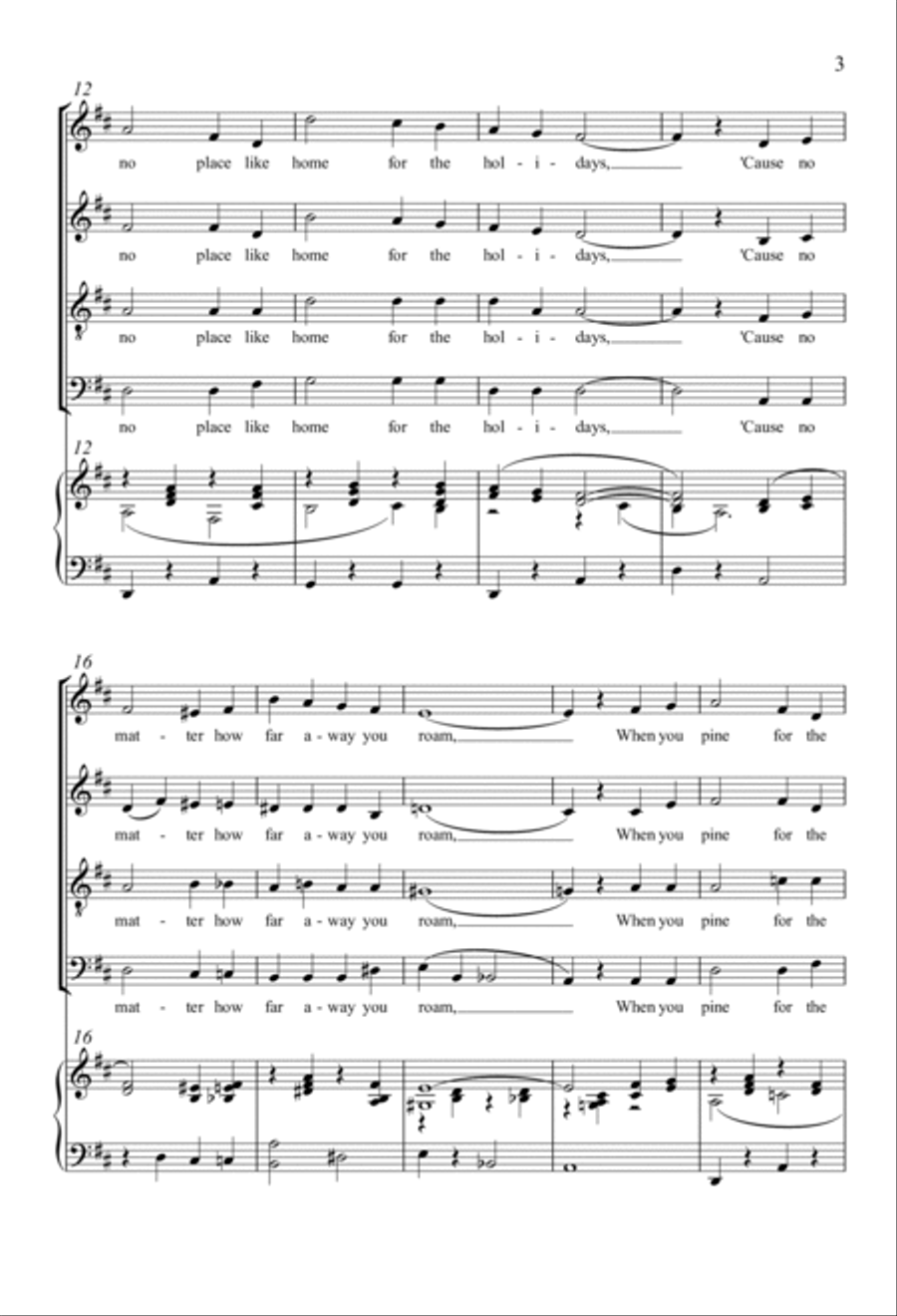 Home For The Holidays Home For The Holidays 4-Part scores gallery preview page 2
