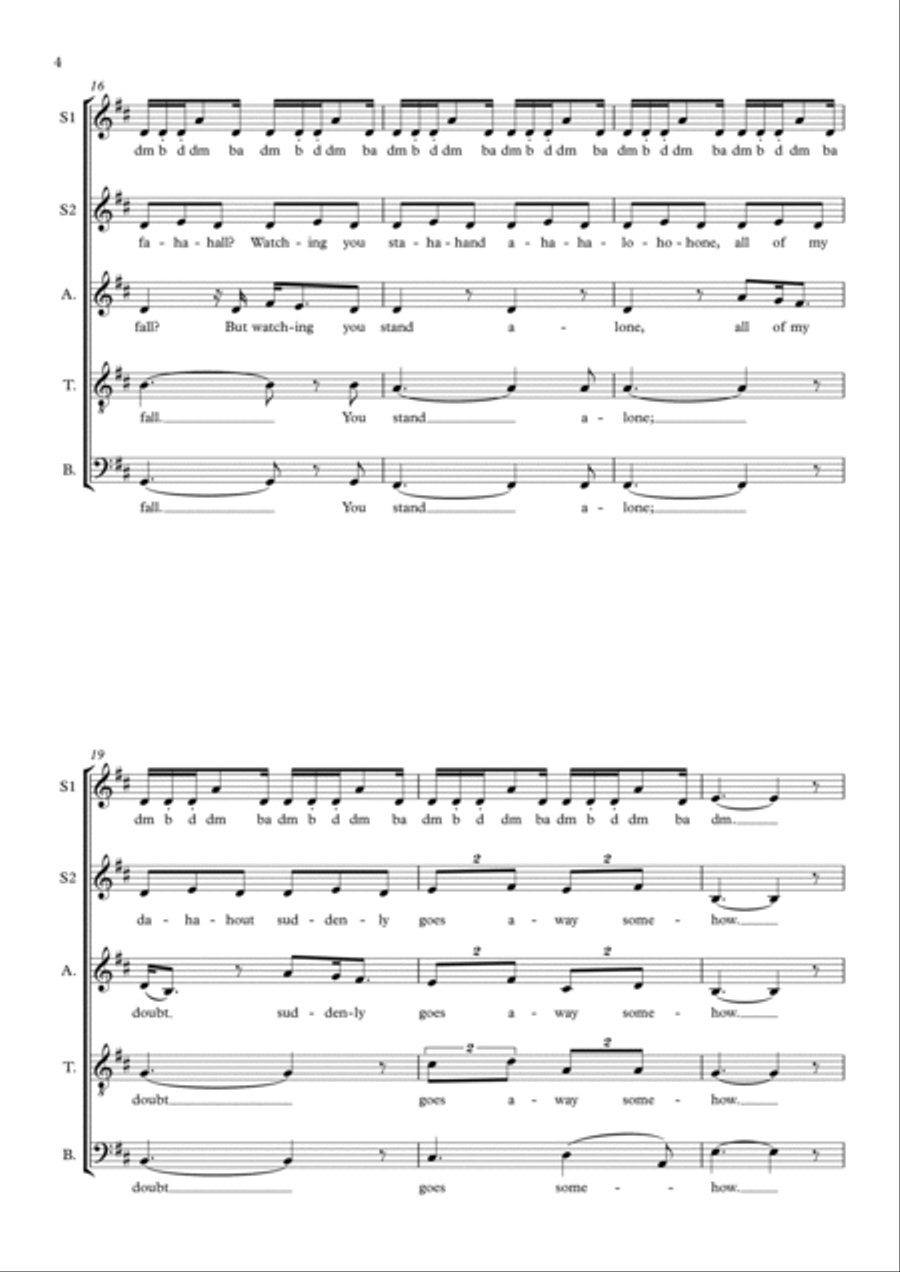 A Thousand Years A Thousand Years 4-Part scores gallery preview page 4