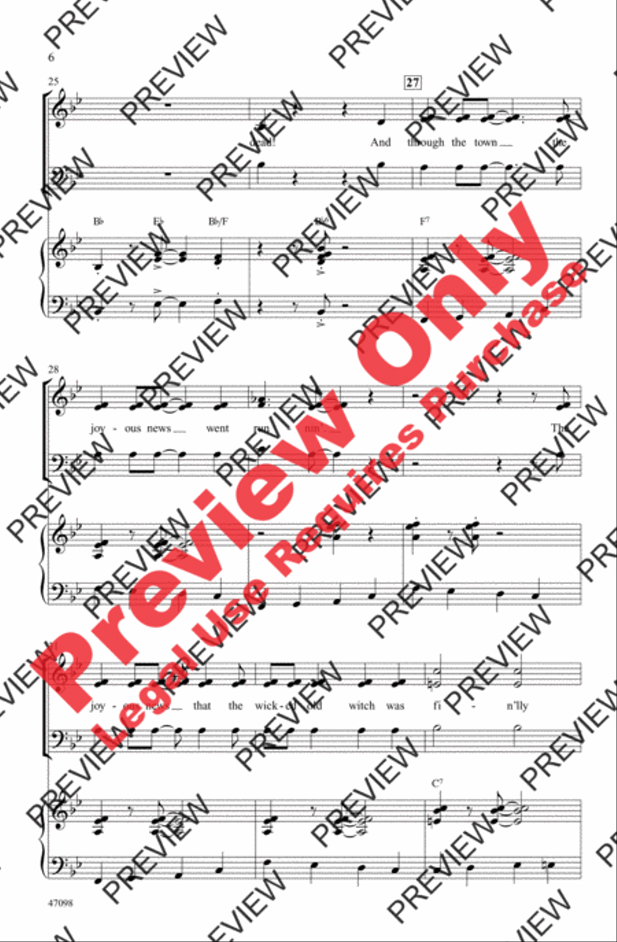 Ding-Dong! The Witch Is Dead 3-Part scores gallery preview page 5