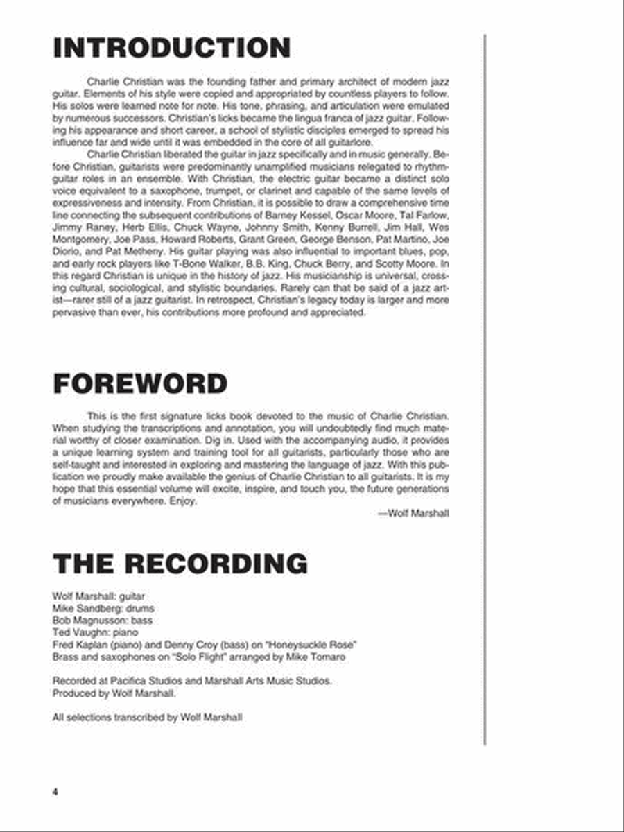 The Best of Charlie Christian Electric Guitar scores gallery preview page 4
