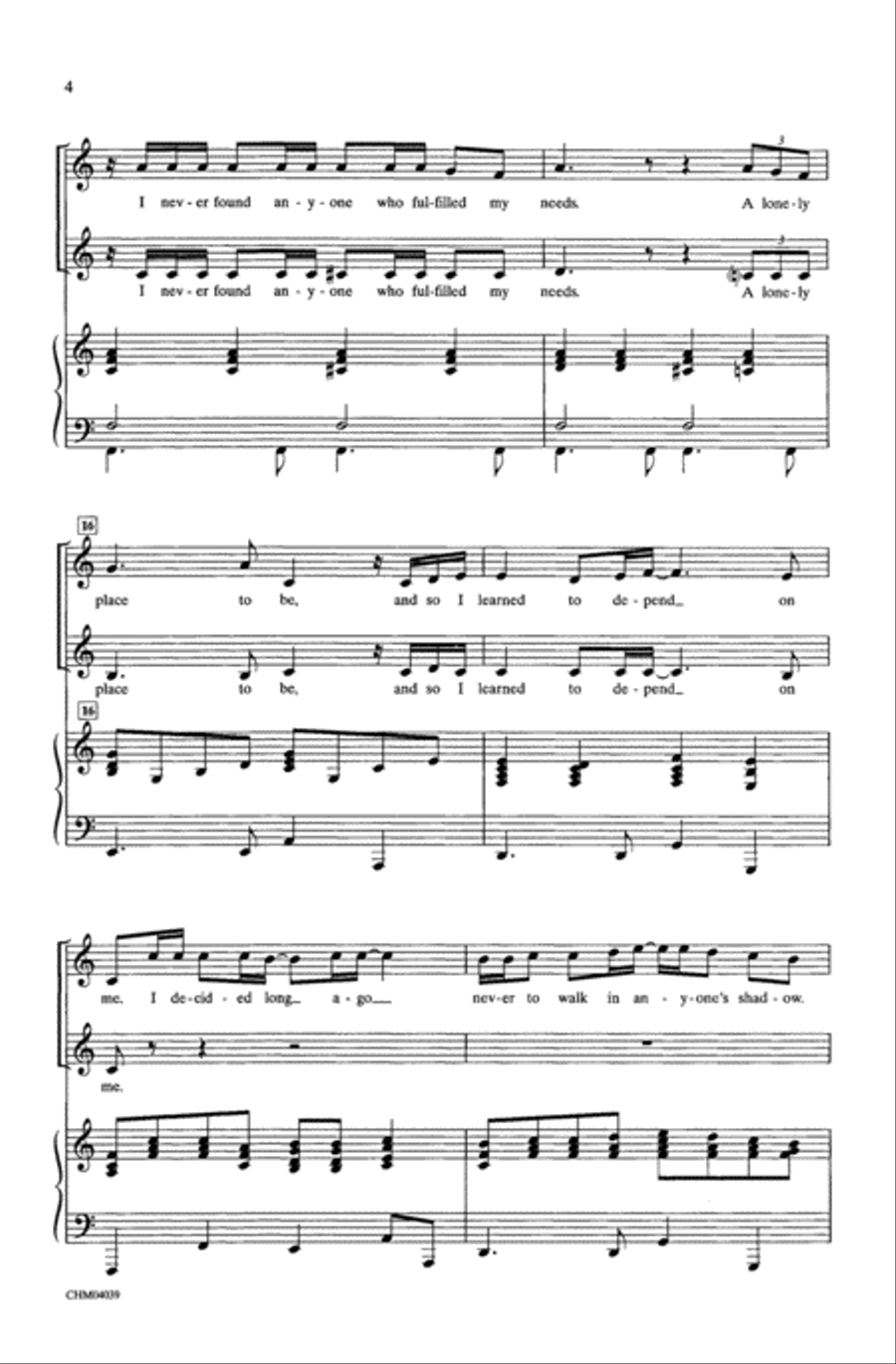 The Greatest Love of All The Greatest Love of All Choir scores gallery preview page 3