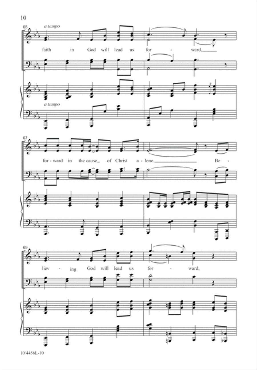 Our Faith in God Alone 4-Part scores gallery preview page 11
