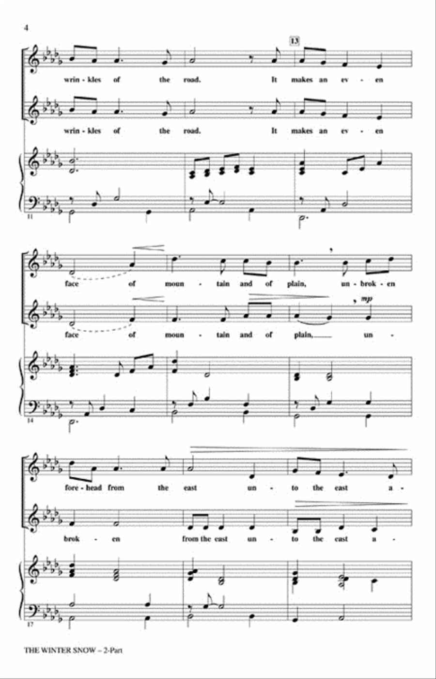 The Winter Snow The Winter Snow 2-Part scores gallery preview page 3