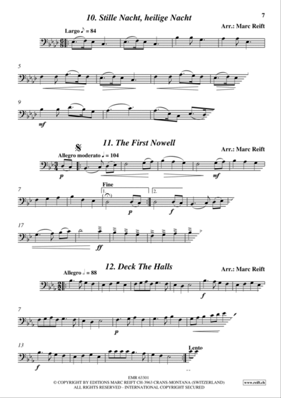 35 Easy Christmas Solos Bassoon Solo scores gallery preview page 7