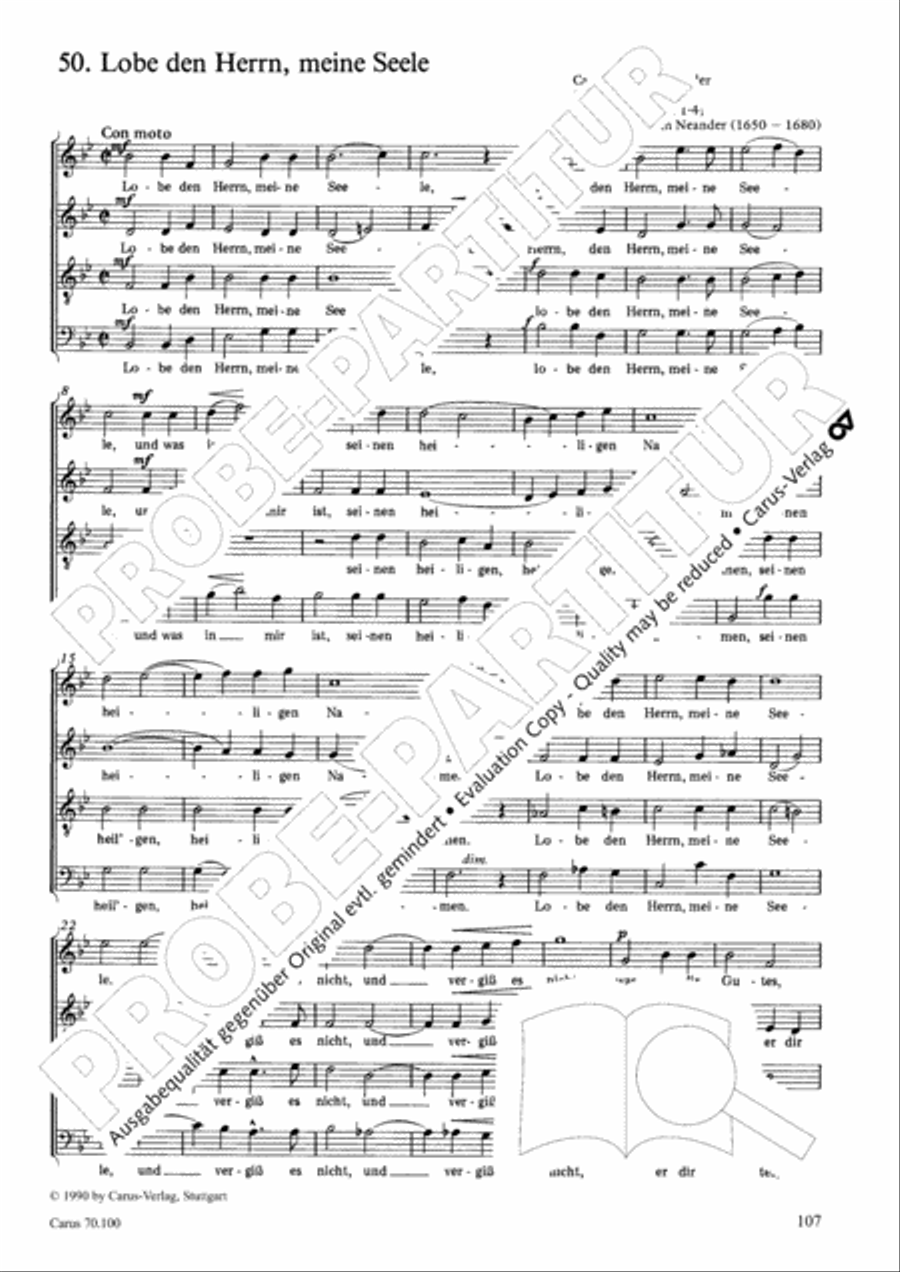 Geistliches Chorbuch der Romantik Choir scores gallery preview page 108