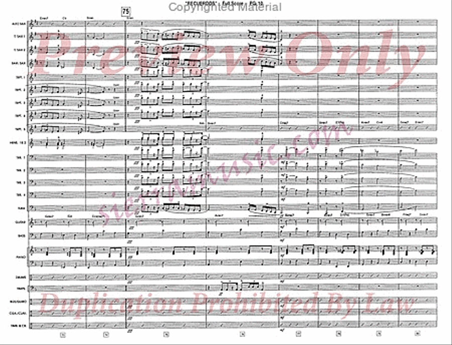 Recuerdos Recuerdos Jazz Ensemble scores gallery preview page 11