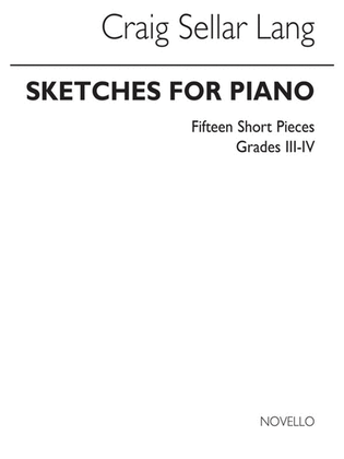 Lang - Sketches For Piano 15 Short Pieces Grs 3-4