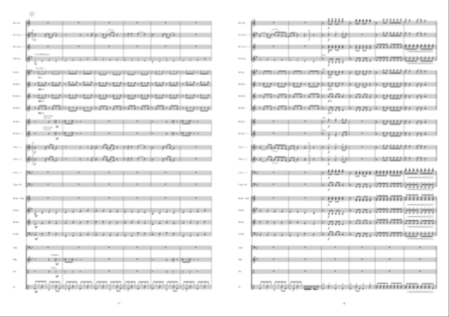Take On Me Fanfare Band scores gallery preview page 5
