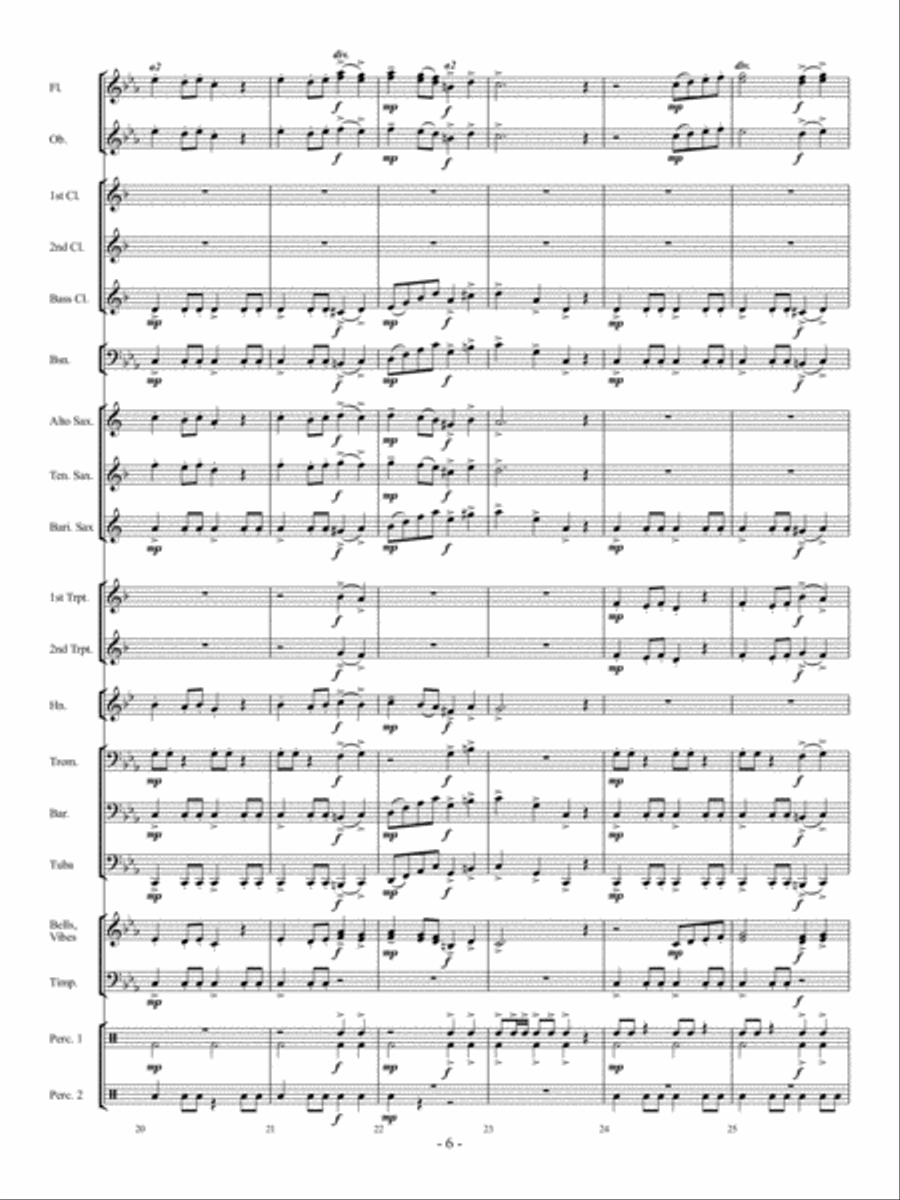 Cats' Night Out Concert Band scores gallery preview page 5