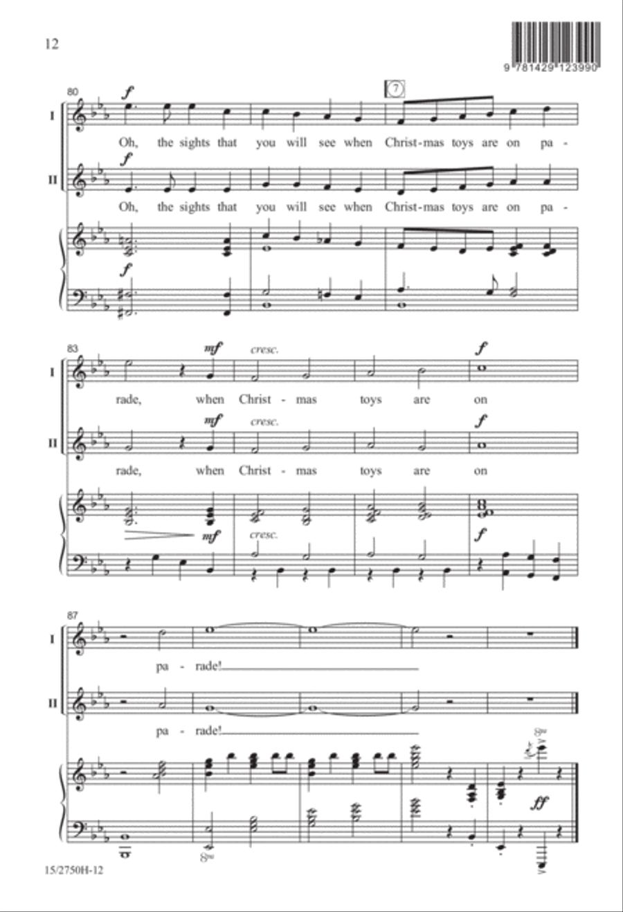 Christmas Toys on Parade Christmas Toys on Parade 2-Part scores gallery preview page 12