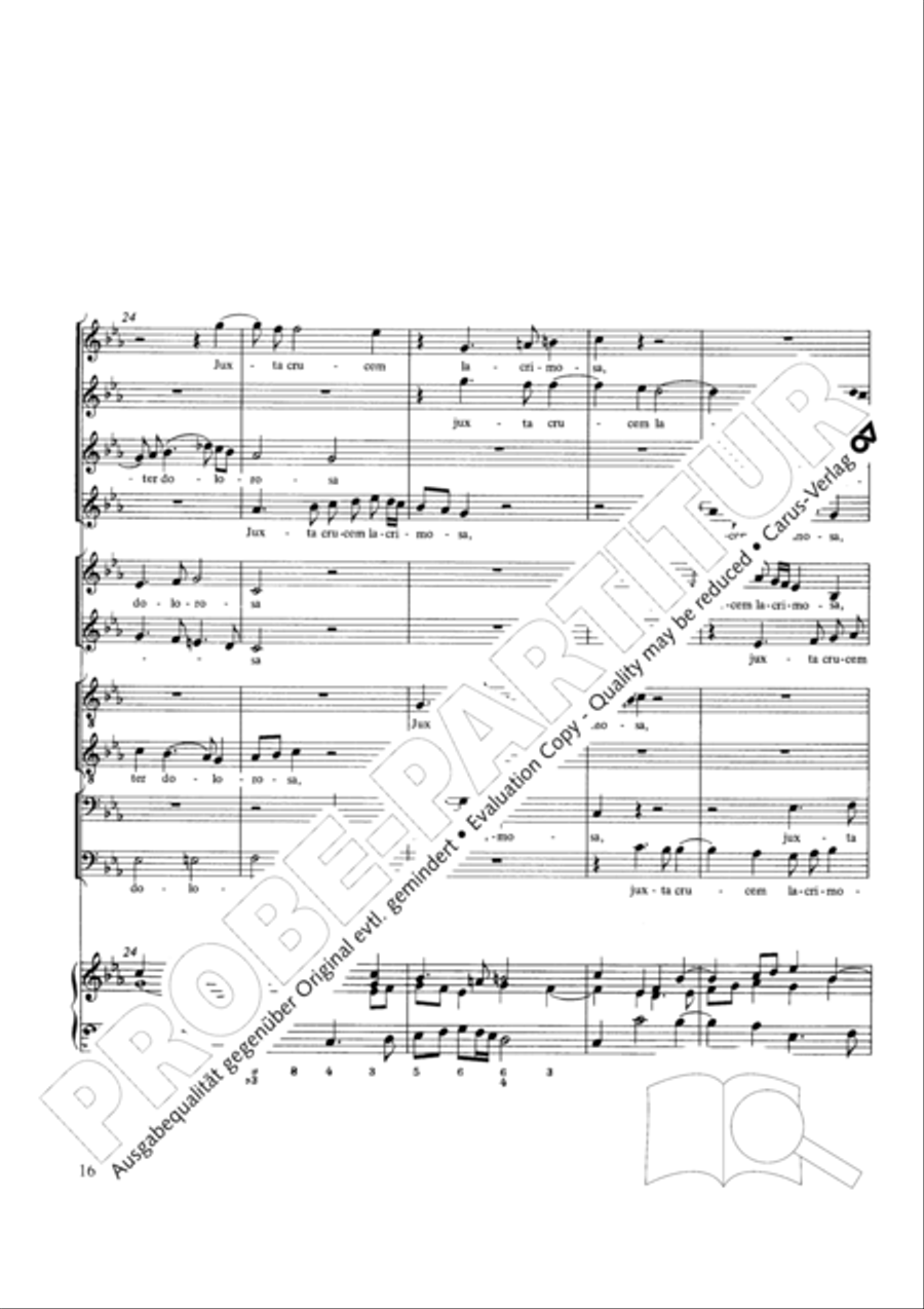 Stabat mater Choir scores gallery preview page 16