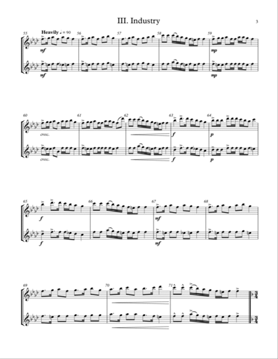 5 Duets For Any Two Band Instruments - Volume 2 - C Treble Woodwind Duet scores gallery preview page 3