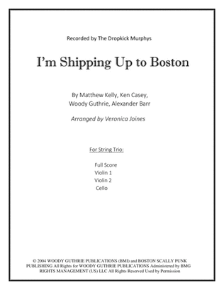 I'm Shipping Up To Boston