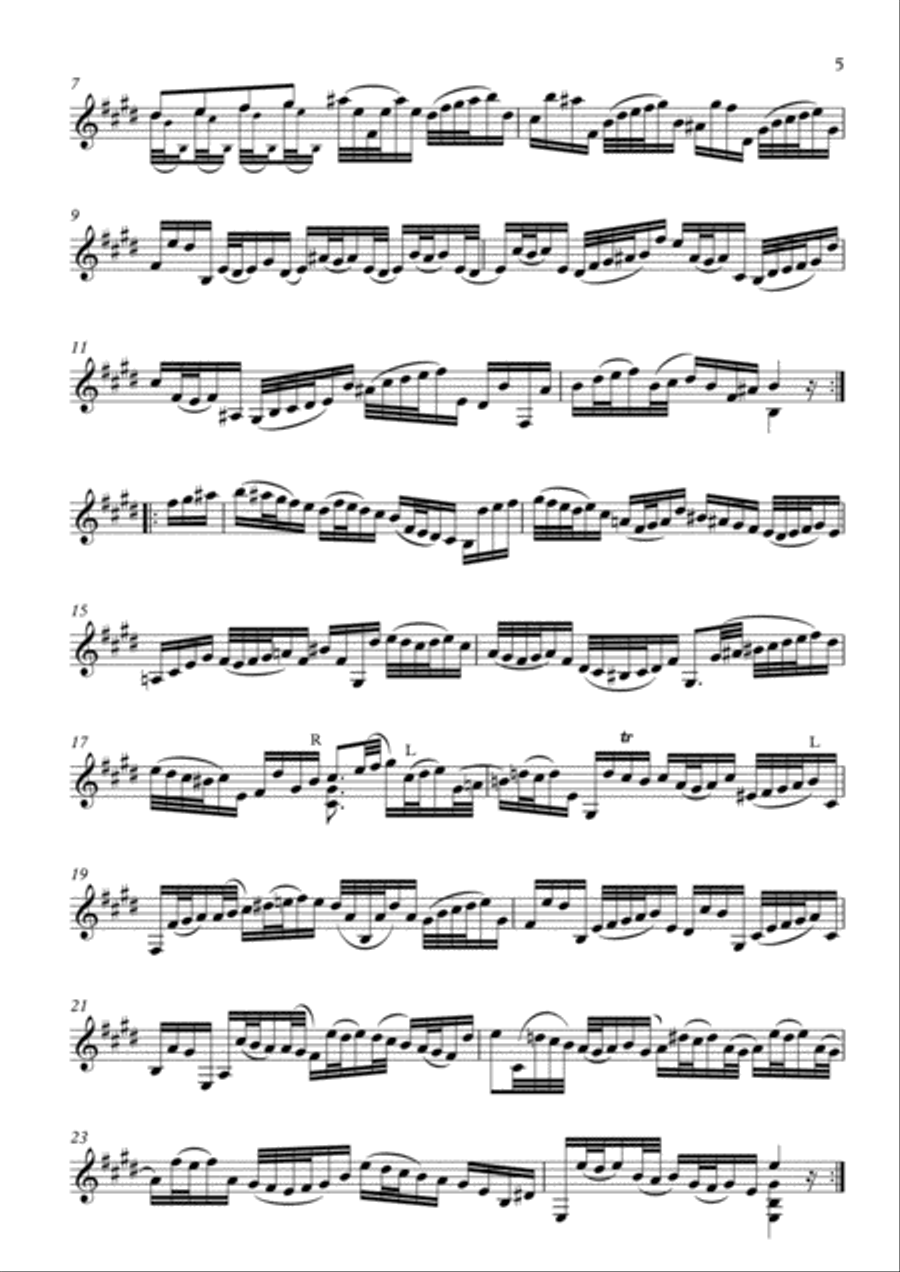 Cello Suite No. 3 Clarinet Solo scores gallery preview page 5
