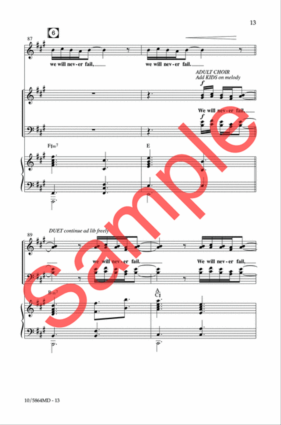 Build Your Church 4-Part scores gallery preview page 13