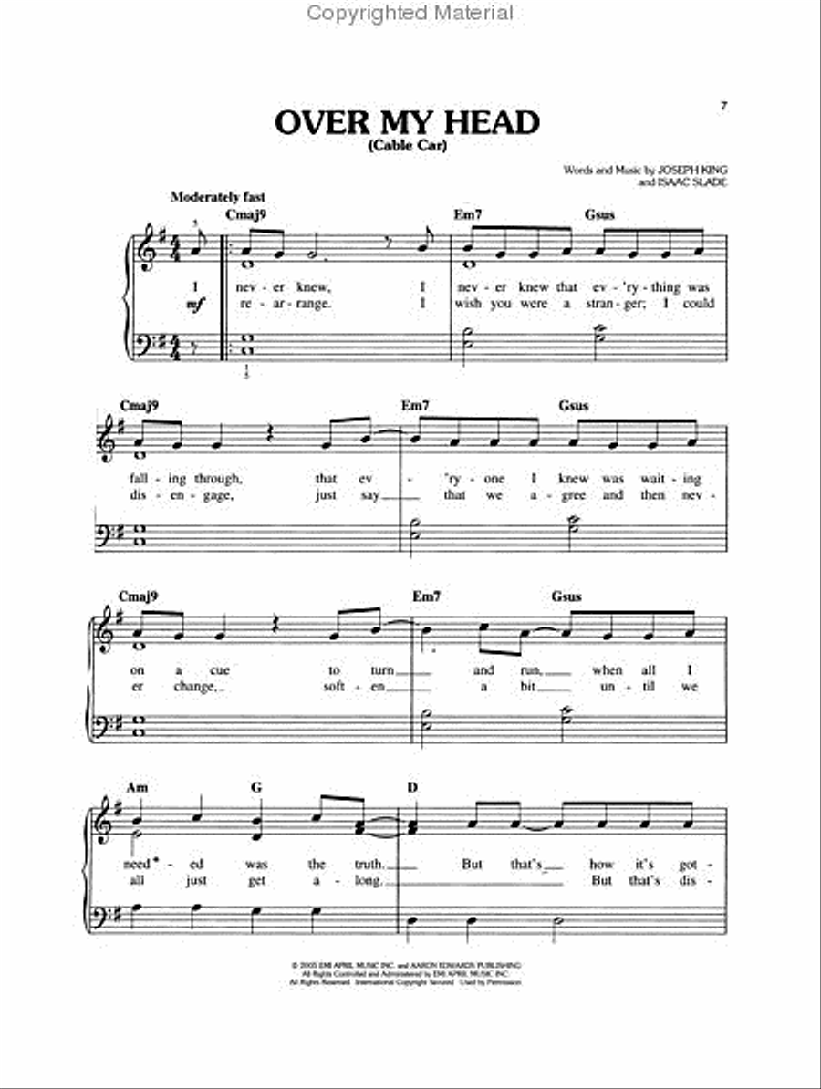 The Fray - How to Save a Life Easy Piano scores gallery preview page 3