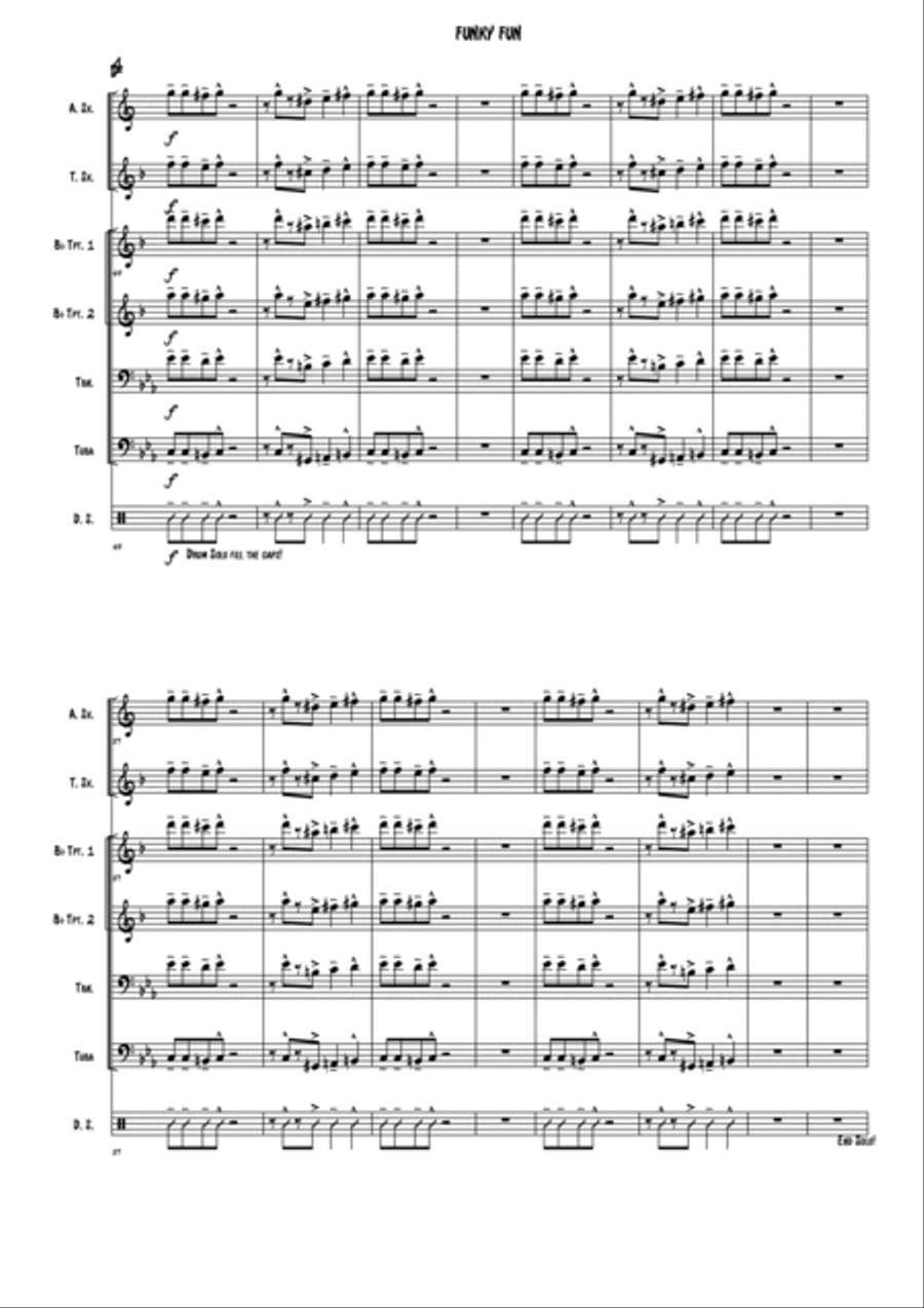 Funky Fun Small Ensemble scores gallery preview page 4