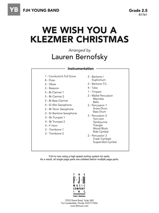 We Wish You A Klezmer Christmas: Score