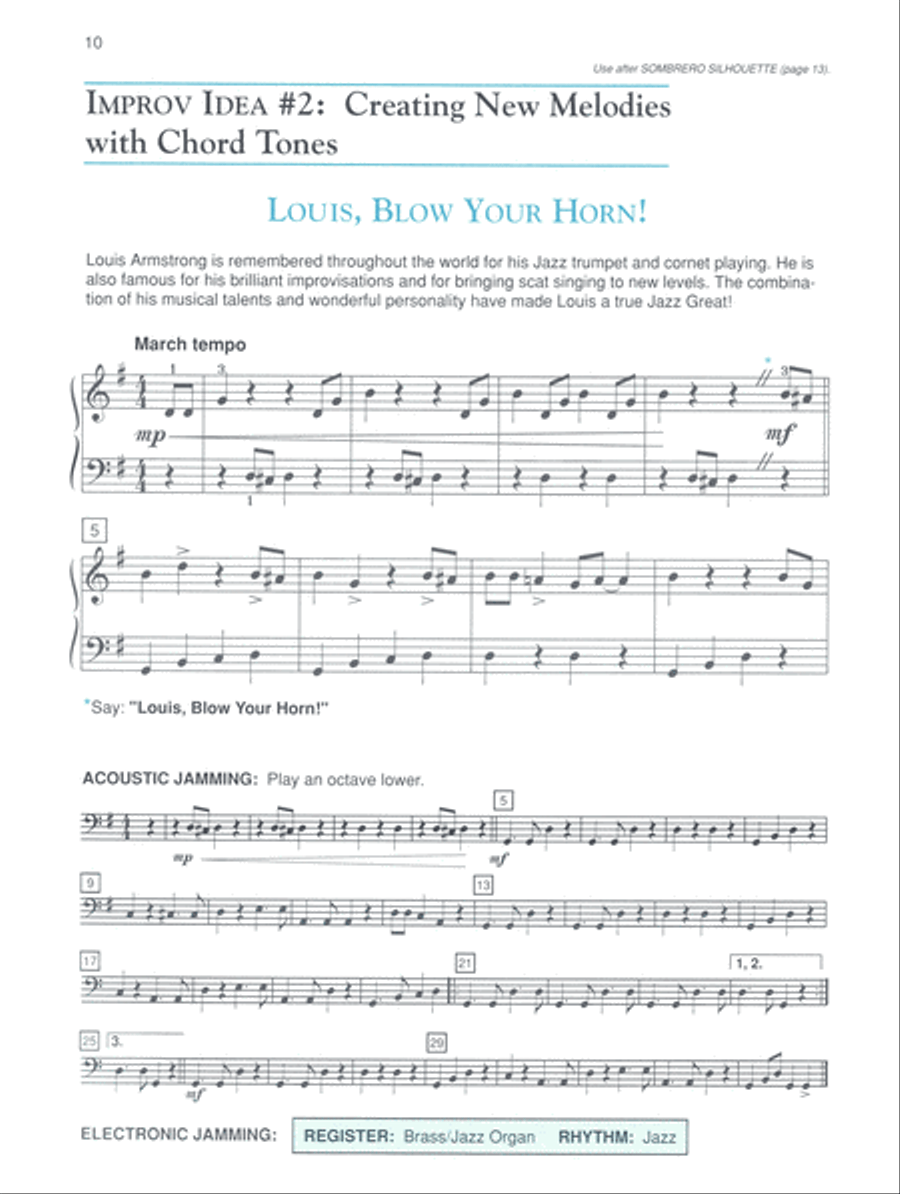 Alfred's Basic Jazz/Rock Course: Performance, Level 3 Piano Method scores gallery preview page 4