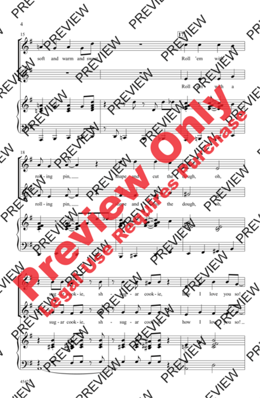 Sugar Cookie! 2-Part scores gallery preview page 4