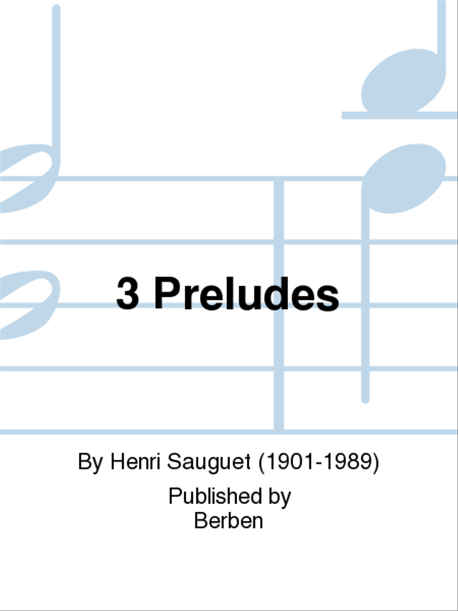 3 Preludes School and Community scores gallery preview page 1