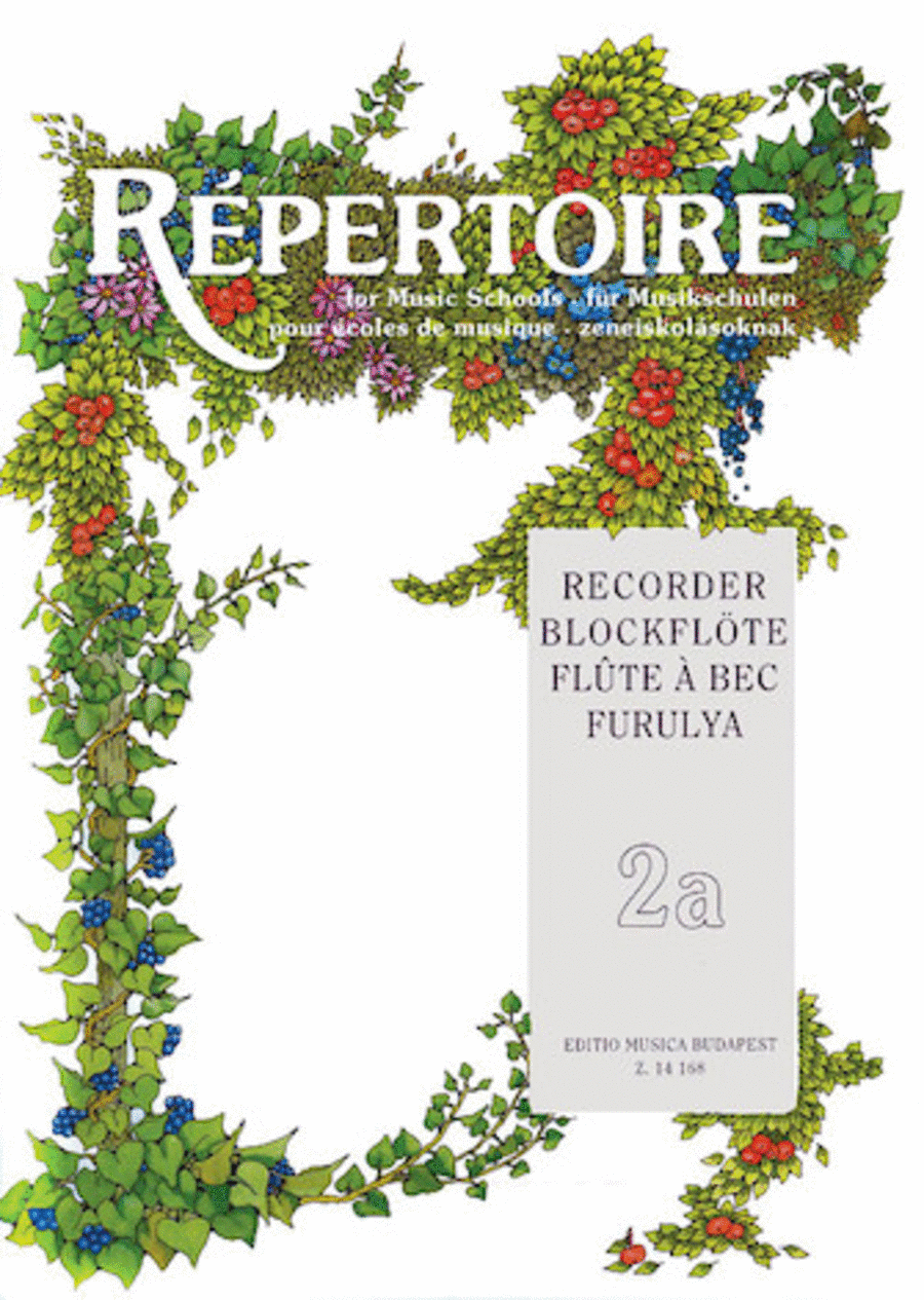 Repertoire for the Recorder - Volume 2A