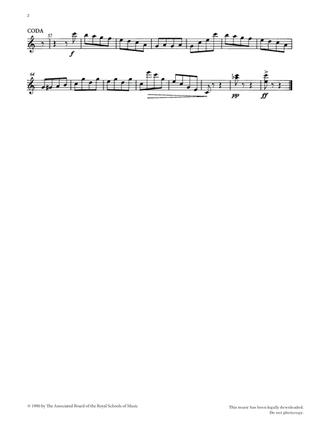 Pizzicato Polka (score & part) from Graded Music for Tuned Percussion, Book II