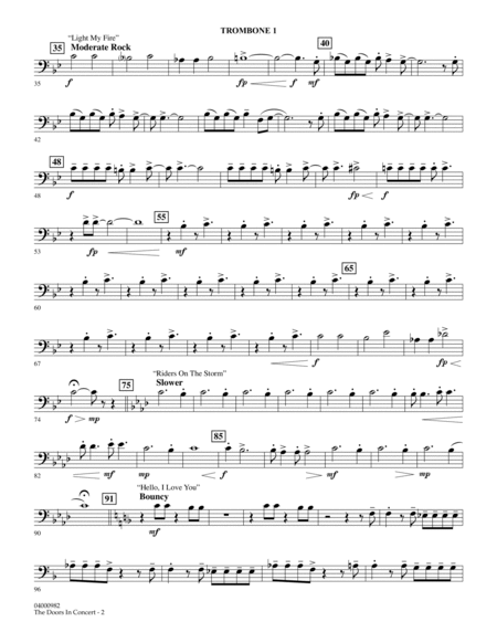 The Doors in Concert (arr. Paul Murtha) - Trombone 1
