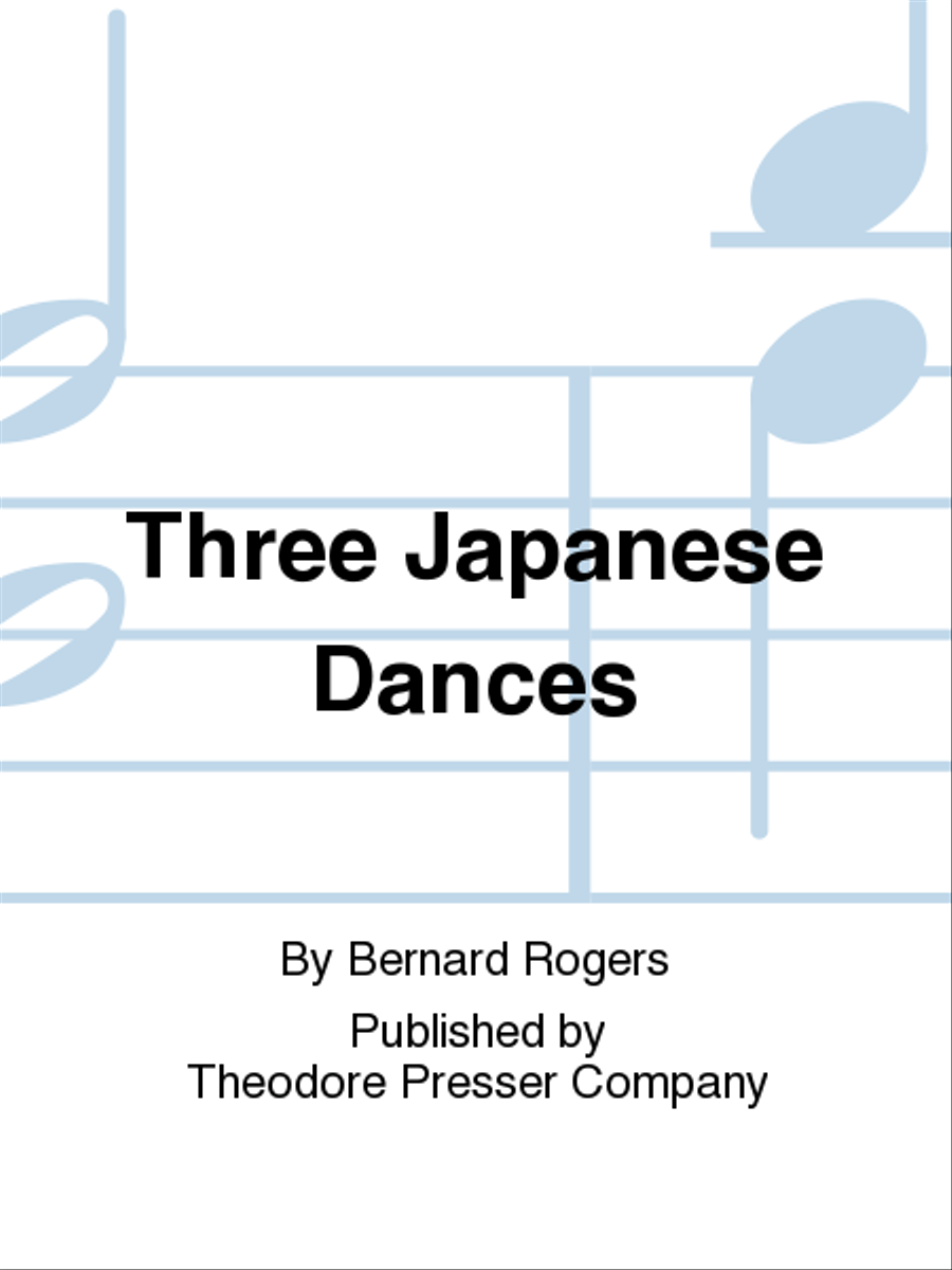 Three Japanese Dances SA scores gallery preview page 1