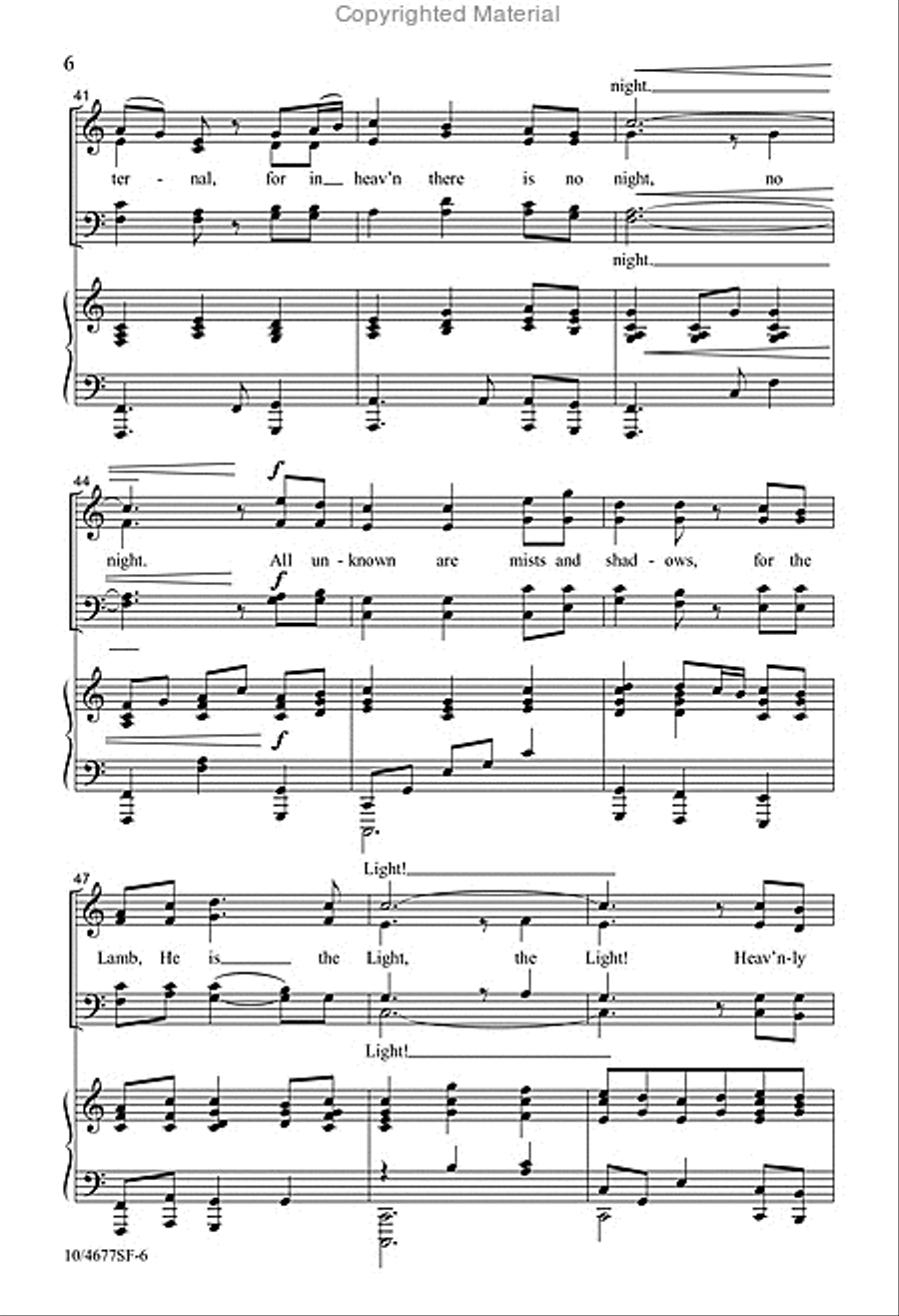 Heavenly Home 4-Part scores gallery preview page 6